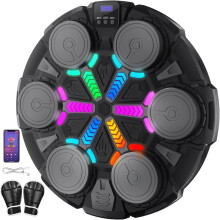 Smart Bluetooth Music Boxing Machine with LED & Music Sync - Wall Mounted Punching Target for Adults, 5 Speed 3 Modes Rhythm Training Equipment for H