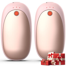 Mezeic Rechargeable Hand Warmers 2 Pack, 6000mAh Electric Hand Warmer Pocket Magnetic Heater Christmas Winter Warm Gifts for Outdoor Golf Hiking Camp