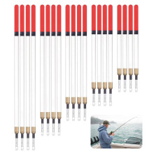 Siliget 20 Pcs Fishing Floats Set, Waggler Floats Fishing Tackle Accessories, 5 Size Straight Insert Fishing Floats Coarse for Fishing in Stillwater