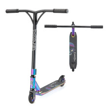 Xootz Stunt Pro Street Scooter, Freestyle Trick Scooter with Steel Y Bar, Aluminium Deck, ABEC-7 Bearings, Rubber Grips, for Kids & Teens, Grey