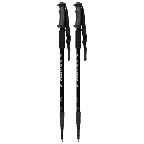 Andes Telescopic Extending Adjustable Antishock Hiking/Walking Poles Black 1