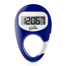iGANK Simple Walking Pedometer Step Counter for men women kids (Blue)