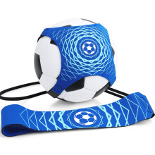 GIEMIT Football Kick Trainer Soccer Training Belt Football Training Aids for Youth Adults Universal Fits Ball Size 3,4,5 (Blue)