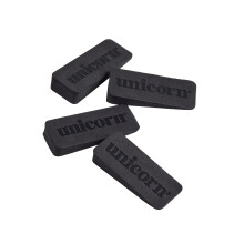 Unicorn Dartboard Wall Wedges Secure Board During Play to Eliminate Wobble Lightweight but Tough RubberLike EVA Polymer Black with Logostyle Desi