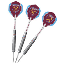 FOCO Officially Licensed Football Club Hammers FC Steel Tip Brass Darts Set Blue Claret D1429 22g