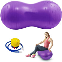 SURPZON Peanut Ball Kids Yoga Ball Exercise Pregnancy Ball Autism Sensory Toy Equipment for Kids Physical Therapy, Yoga, Pilates, Core Training with
