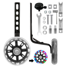 CycForge Bike Stabilisers for childs Bikes - Equipped with Flashing Quiet Wheels - Compatible with 12 14 16 18 20 Inch Kids' Variable Bicycles & Sing