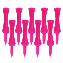 FUZVOL 40 PCS Castle Golf Tees Plastic 57MM Castle Tees Durable Pink Long Golf Tees for Professional Practice