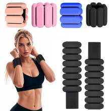 ibforcty 2PCS Adjustable Wrist Weights Ankle Weights Set for Exercise Walking Jogging Yoga Aerobics Pilates Weight-Bearing Bracelet Fitness Wristband