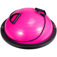 GROWNEER Balance Ball Board Inflatable Air Dome With Resistance Bands and Pump, Women Exercise Balance Trainer for Home Gym Workout Fitness Anti-slip