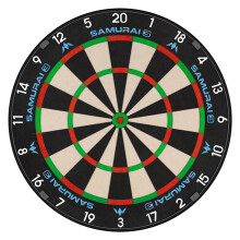 Mission Darts | Samurai 3 | Professional Bristle Dartboard | Knife Wire | Black Number Ring
