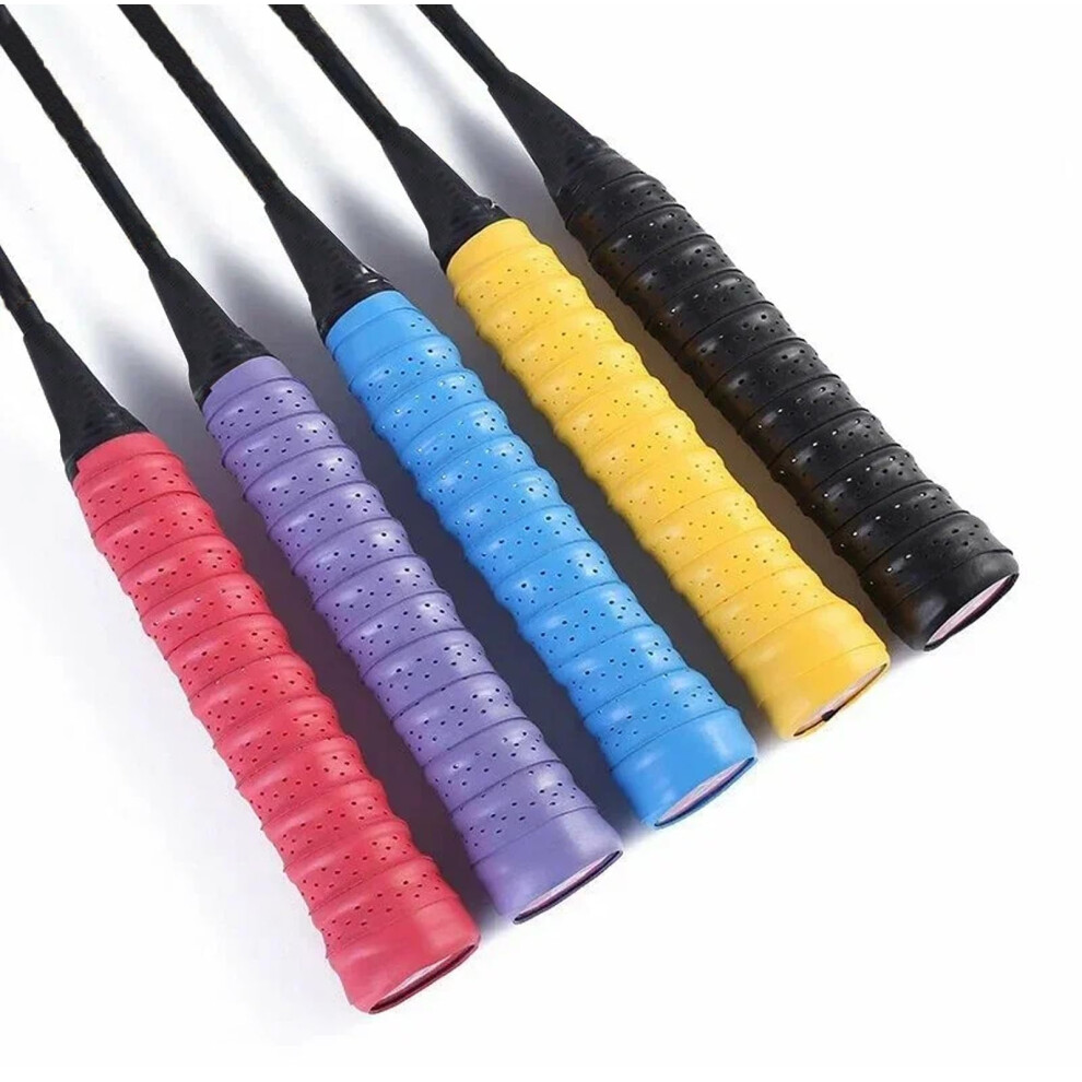 Dajing 5Pack Antislip Pu Overgrip For Tennis Badminton Squash Rackets Perf