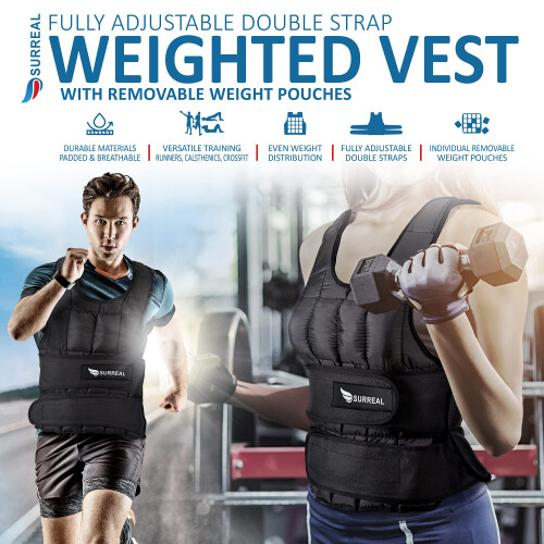 Surreal 20KG Adjustable Weighted Vest 1