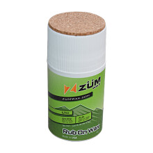 ZUMWax Rub-On Ski/Snowboard/Nordic/Cross-Country Wax 70g, Any Temperature, Easy cork applicator, long-lasting performance, secret vanilla scent, Made