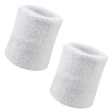 Vidillo Wrist Sweatband 2 Pack, 4 Inch Sports Wristband Soft Thicken Cotton, for Tennis, Gymnastics, Football, Basketball, Running, Athletic Sports (