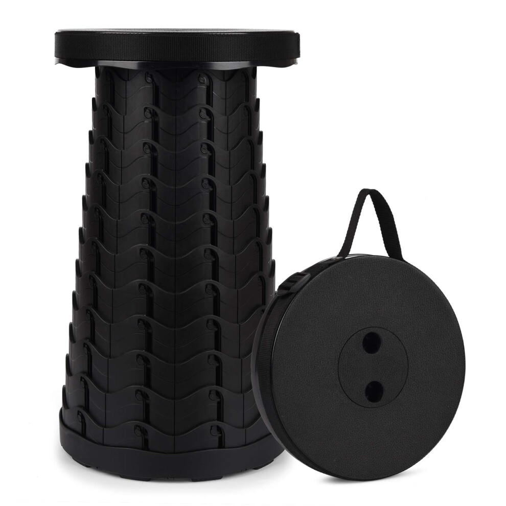 Fiemach Portable Telescopic Stool 2Nd Generation Folding Stool Camping Lightweight