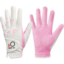 FINGER TEN Golf Gloves Ladies Left Hand with Non Slip Palm All Weather Soft Value Pack, Women Golf Glove Rain Grip Weathersof Flexible (S, 1 Pack(Wor