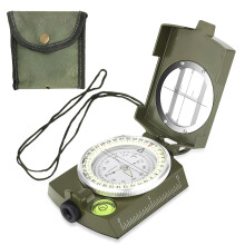 Military Compass Waterproof with Luminous Dial & Spirit Level Survival Equipment and Camping Gear for Hiking, Navigation, Orienteering and Outdoor Us