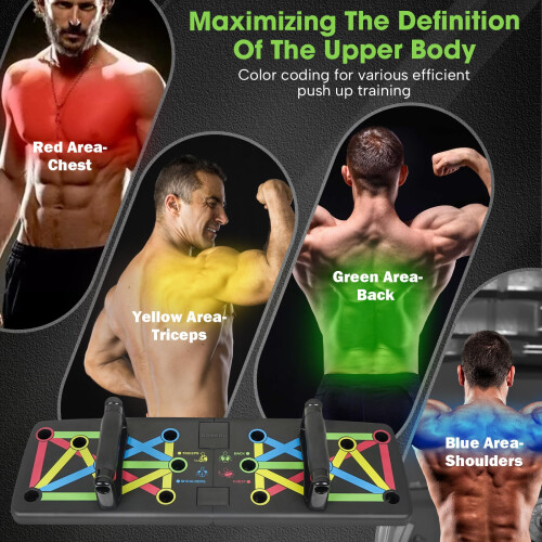 POSKOU Push Up Board Home Exercise Press up Board Strength Training Workout 1