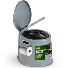 ZENO Camping Toilet 5L | Portable Toilet | Portable Toilets for Adults | Large, Lightweight, Compact Camping Toilets | Includes Commode Bucket, Paper