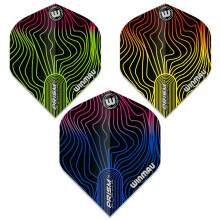 WINMAU Prism Bright Alpha Solar Dart Flight Set - 3 set per pack (9 Flights in Total)