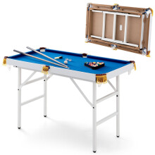 SPOTRAVEL 4FT45FT Billiards Table FoldingNonfolding Snooker Table with 2 Cu