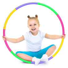 Kids Hula Hoop - Detachable, Collapsible Kids Hula Hoop, Adjustable Hoola Hoops, Ideal for Dancing Playing Sports Games, Swimming & Pet Training - We