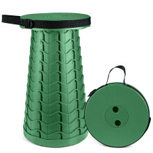 Hesanzol Portable Telescoping Stool, Retractable Folding Stool for Camping Garden Fishing Hiking Travel BBQ, Adjustable Collapsible Stools Max Load 4