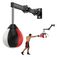 IMAYCC Speed Bag Boxing, Wall Mount Height Adjustable & Fold Speed Balls, Reflex Bag, Stress Relief Boxing Equipment Gifts for Men, Adults Teens and