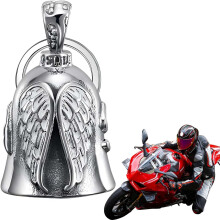 Motorcycle Guardian Bell Angel Guardian Bell for Motorbikes Metal Alloy Motorbike Luck Riding Bell Portable Biker Bells for Outdoor Guardian Riding