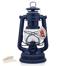 Feuerhand 276 Outdoor Hurricane Oil Lantern - German-Made Since 1893, Paraffin Lamp with Galvanized Steel, 300ml Tank, 20 Hour Burn Time, Safe for Ha