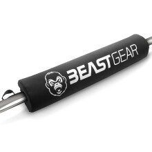 Beast Gear Barbell Pad - Heavy Duty, Weightlifting, Squat, and Hip Thrust Pads with Secure Hook & Loop Fastener - Cushioned Foam Protection for Weigh
