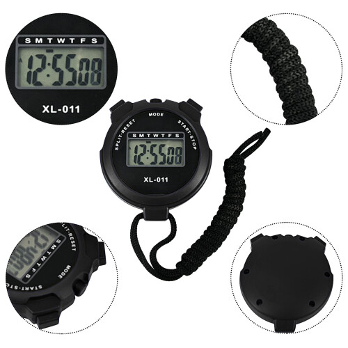 BEHAHAI Digital Sports Stopwatch Timer Stopwatch Large Display Interval Tra 2