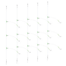 Luroad 5pcs Sea Fishing Rigs, Flapper Rigs Sea Fishing Hook Sizes 1, 2/0 for Beach Casting Shore Fishing Flounder, Whiting, Bass, Plaice (A. 5pcs- 3