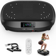 FLYBIRD New Upgrade Vibration Plate120 Intensity Levels5 Programs for Lymphatic Drainage Whole Body Weight Loss Exercises Machine150KG Weight Capaci