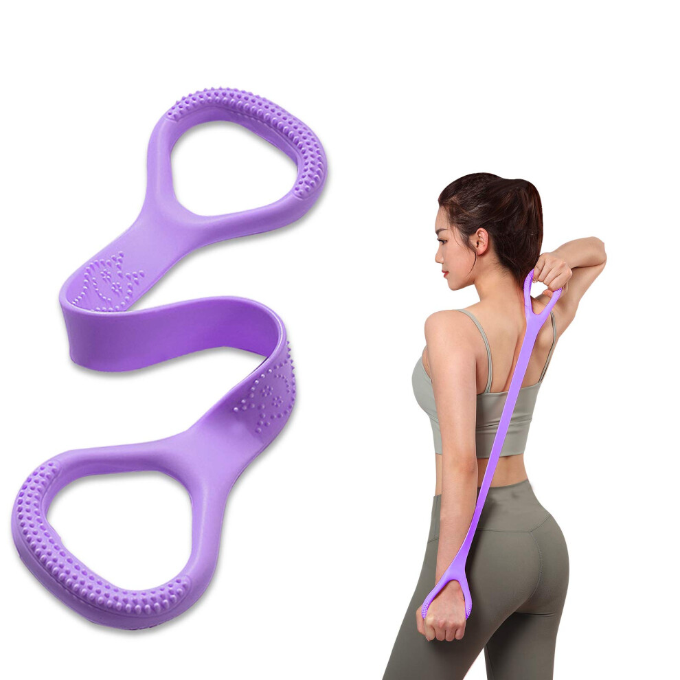 Photos - Yoga Kvittra Figure 8 Resistance Band Arm Back Shoulder Exercise Elastic Rope Stretch Fitness Band Foot Leg Hand Stretcher Arm Ex