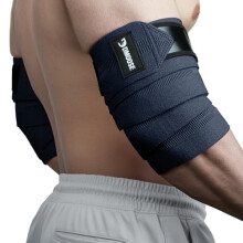 DMoose Fitness Elbow Wraps for Weightlifting, Bench Press, Cross Training & Powerlifting for Men and Women - 40" Nylon (Pair) Elbow Straps - Increase