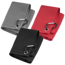 Weysoo Golf Towel 3 PCS, 40 X 40CM Microfiber Golf Towels with Carabiner Clip for Hanging on Golf Club Bag,Golf Accessories Gifts for Men|Women|Husba