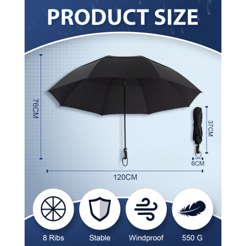 Victoper Umbrella Golf Folding Windproof Large 54 InchLarge Umbrella Double 1