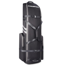 CHAMPKEY Premium Soft Padded Golf Travel Bag Flight with Wheels - 1200D Premium Oxford Fabric Golf Travel Cover
