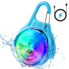 Ainiv 1 Pack LED Flashing Light, 4 Modes USB Rechargeable Dog Collar Light, IP68 Waterproof, Reflector Pendant for Night Walking, Running, Camping, S