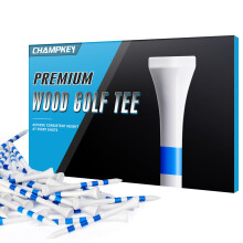 CHAMPKEY Premium Golf Tees 83mm/70mm - Golf Tees with 3 Line Marking System - For Consistent and Long Distance Shots