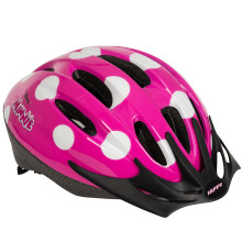 Disney Minnie Mouse Girls Bike Helmet Pink Polka Dot Design Adjustable Safety Helmet for Kids Aged 3+ Lightweight with visor and ventilation 50–54cm