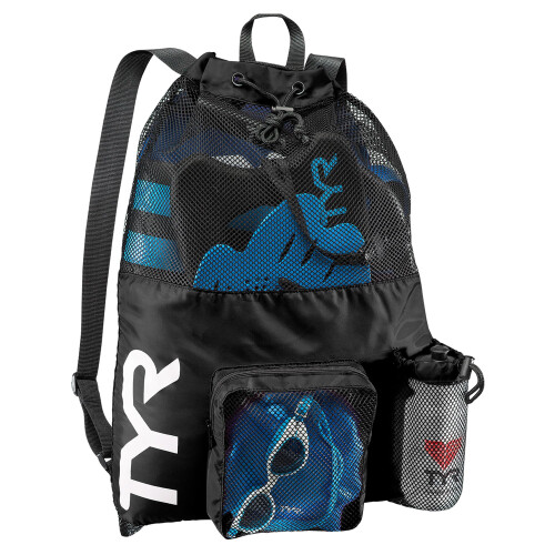 TYR TYR Unisex's Big Mesh Mummy Backpack Bag, Black, One Size