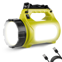LE Rechargeable Camping Lantern, 1000 Lumen Bright LED Torch Rechargeable, 5 Modes Outdoor Searchlight with 3600mAh Power Bank, Portable Work Light f