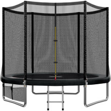 JUMMICO Garden Trampoline for Children, 6ft/7.5ft/10ft/12ft Trampoline Outdoor Safety net and Padded Poles for Children Indoor Outdoor Fitness,Maximu