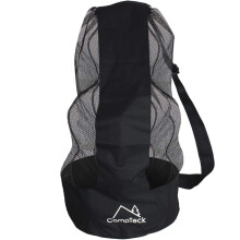 CampTeck U7081 Drawstring Soccer Ball Bag Soccer Ball Net Bag with Shoulder Strap 1215 balls Black