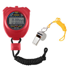 Vicloon Sport Stopwatch Timer, Professional Digital Sport Timer with Stainless Steel Whistle, Large LCD Display Suitable for Football, Basketball, Ru