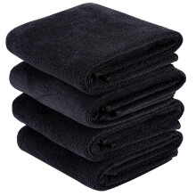 Meng Jiaran Gym Towels, 4 Pack 35 x 75cm Microfibre Sports Towels, Fast Drying & Absorbent Workout Sweat Towel for Gym Yoga Fitness Travel Camping-Bl