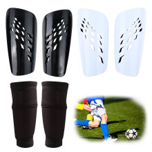 FIBOGOUP 2 Pair Football Shin Guards Kids Adults include Sleeves with Optimized Insert Pocket,Children's Shin Pads Boys Girls -Breathable and lightwe